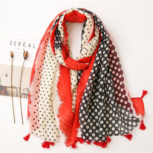 Small Fresh Cotton and Hemp Scarf Bohemian Printed Scarf